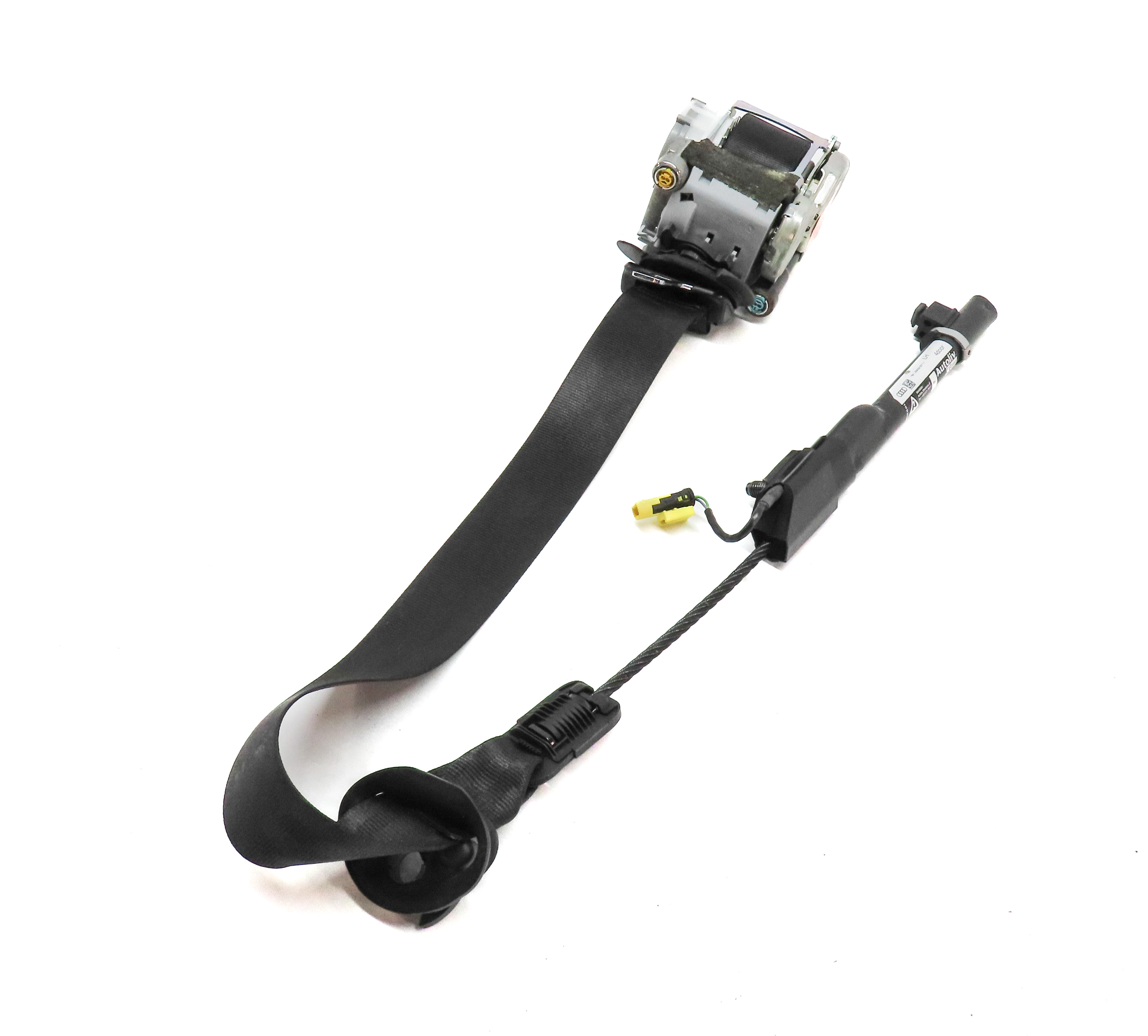 2015-2018 AUDI Q3 (8U) FRONT LEFT DRIVER SEAT SEATBELT RETRACTOR (Black) — exact item pictured